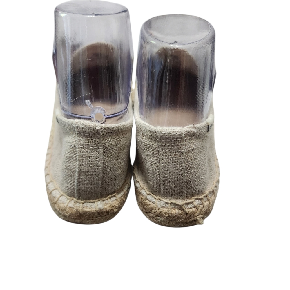 EUC Soludos Women's Elephant Embroidered Smoking Slipper Espadrilles In Sand - Picture 7 of 11